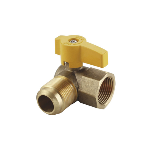 KELE6004-1/4FLARE X 1/2FIP Forged Brass Body Gas valve